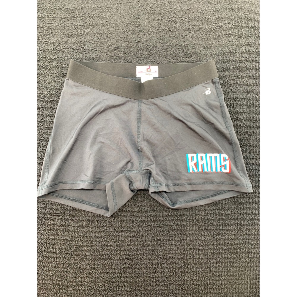 Badger Sport Ladies Rams Athletic Compression‎ Shorts Gray M